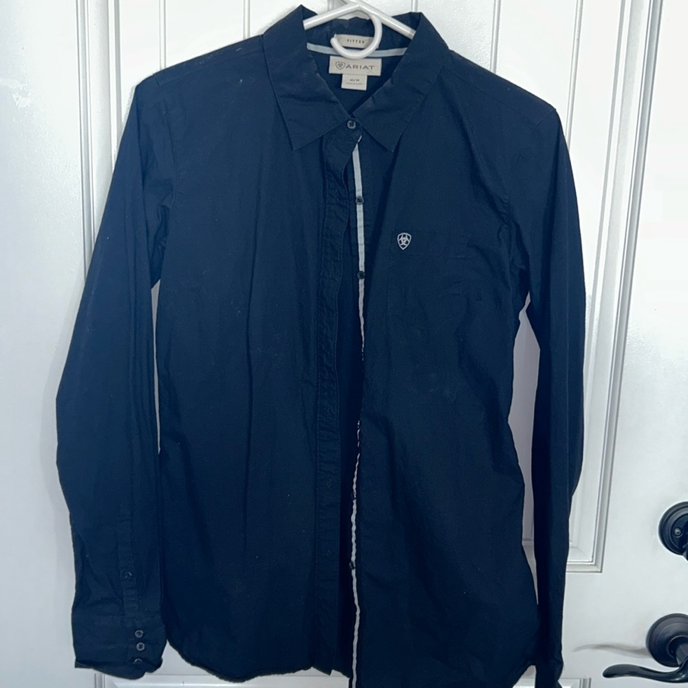Woman’s, size medium, black, Ariat, button down shirt
